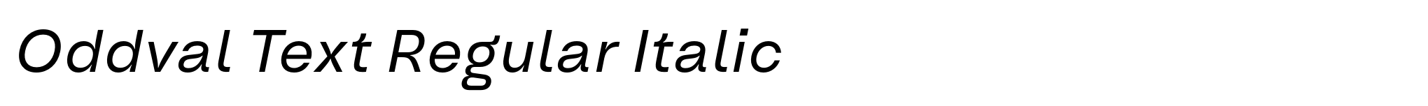 Oddval Text Regular Italic image